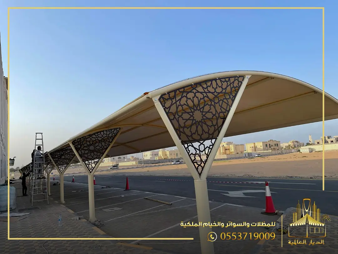 مظلات وبرجولات حدائق فاخرة - تركيب برجولات خشبية ومظلات سيارات - ديار جدة العالمية | أفضل شركة مظلات وسواتر في جدة