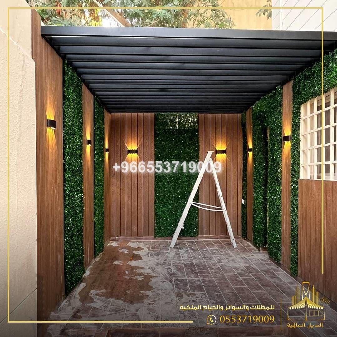 برجولات راقية  مع اضاءة  led 